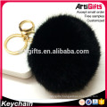 Sophisticated technology promotional gift key ring fur keychain